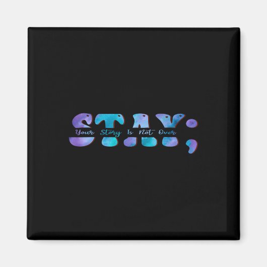 Zelfmoordpreventie Bewustzijn Blijf je verhaal nie Magneet (Voorkant)