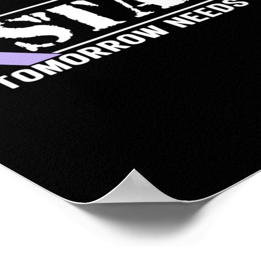 Zelfmoordpreventie Bewustzijn Blijf morgen nodig Poster (Hoek)