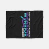 Zelfmoordpreventie Bewustzijn broer van een krijge Fleece Deken (Voorkant (Horizontaal))