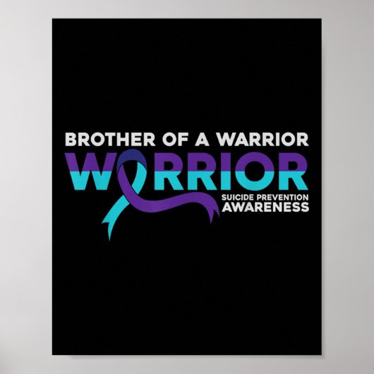 Zelfmoordpreventie Bewustzijn broer van een krijge Poster (Voorkant)