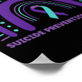 Zelfmoordpreventie Bewustzijn Geestelijke Gezondhe Poster (Hoek)