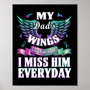 Zelfmoordpreventie bewustzijn Ik mis mijn vader el Poster