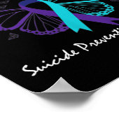 Zelfmoordpreventie Bewustzijn Je kunt nooit worden Poster (Hoek)