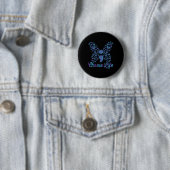 Zelfmoordpreventie bewustzijn Kies Leven Puntkomma Ronde Button 5,7 Cm (In situ)