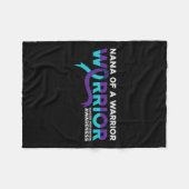 Zelfmoordpreventie Bewustzijn Nana van een krijger Fleece Deken (Voorkant (Horizontaal))