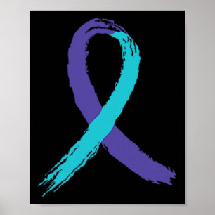 Zelfmoordpreventie Bewustzijn Opa USA Vlag Byck Poster