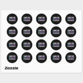 Zelfmoordpreventie bewustzijn ronde sticker (Vel)