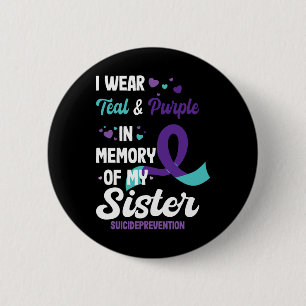 Zelfmoordpreventie bewustzijn ter nagedachtenis aa ronde button 5,7 cm
