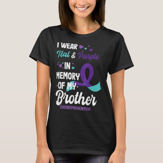 Zelfmoordpreventie bewustzijn Ter nagedachtenis aa T-shirt (Voorkant)