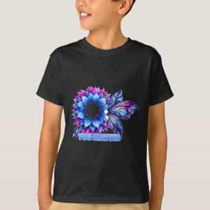 Zelfmoordpreventie bewustzijn vlinder puntkomma t-shirt
