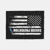 Zelfmoordpreventie Bewustzijn Voorkomen Zelfmoord  Fleece Deken (Voorkant (Horizontaal))