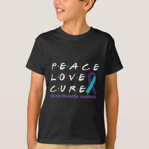Zelfmoordpreventie bewustzijn Vrede Liefde Genezin T-shirt