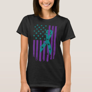 Zelfmoordpreventie bewustzijn week 2022 Usa Vlag R T-shirt