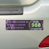 Zelfmoordpreventie Bimper Sticker - BB (Op auto)