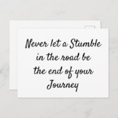 Zelfmoordpreventie Briefkaart (Voorkant / Achterkant)