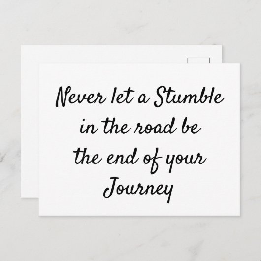 Zelfmoordpreventie Briefkaart (Voorkant / Achterkant)