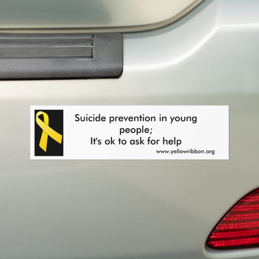 Zelfmoordpreventie Bumpersticker (Op auto)