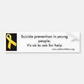 Zelfmoordpreventie Bumpersticker (Voorkant)