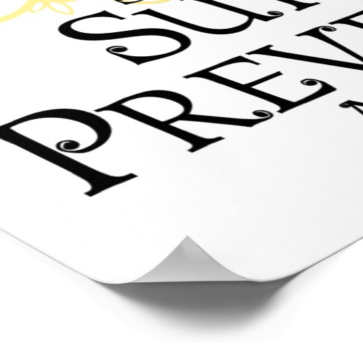 Zelfmoordpreventie Butterfly Poster (Hoek)