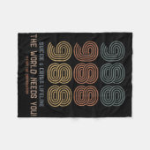 Zelfmoordpreventie De wereld heeft je nodig Fleece Deken (Voorkant (Horizontaal))