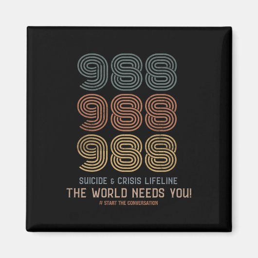 Zelfmoordpreventie De wereld heeft je nodig Magneet (Voorkant)