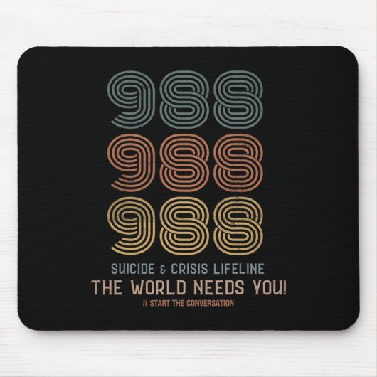 Zelfmoordpreventie De wereld heeft je nodig Muismat (Voorkant)