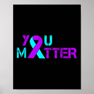 Zelfmoordpreventie Depressie Bewustzijn Poster