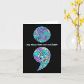 Zelfmoordpreventie en depressie Bewustzijn 1 Kaart (Gele Bloem)