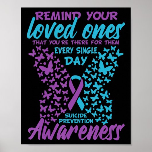 Zelfmoordpreventie en zelfbewustzijn Zelfmoord lin Poster (Voorkant)