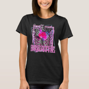 Zelfmoordpreventie Floral Skeleton alleen maar ade T-shirt