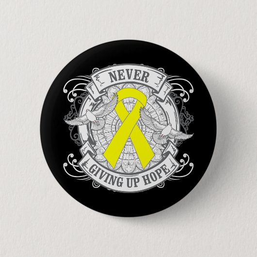 Zelfmoordpreventie geeft nooit hoop ronde button 5,7 cm (Voorkant)