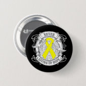Zelfmoordpreventie geeft nooit hoop ronde button 5,7 cm (Voorkant /achterkant)
