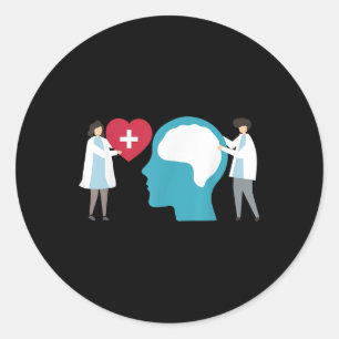 Zelfmoordpreventie - Geestelijke Gezondheidsbewust Ronde Sticker