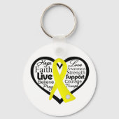 Zelfmoordpreventie Hartlint collage Sleutelhanger (Voorkant)