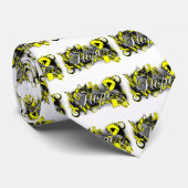 Zelfmoordpreventie Hoop Garden Ribbon Stropdas (Opgerold)