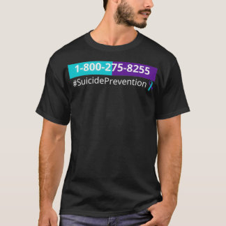 Zelfmoordpreventie Hotline 18002758255 T-shirt