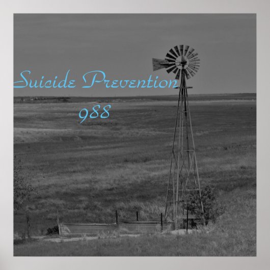 Zelfmoordpreventie hotline Motivatie Poster (Voorkant)