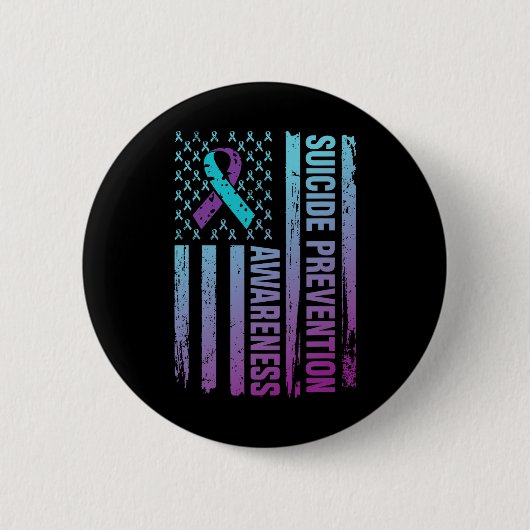 Zelfmoordpreventie is bewustmakingspreventie ronde button 5,7 cm (Voorkant)