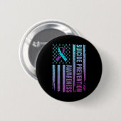 Zelfmoordpreventie is bewustmakingspreventie ronde button 5,7 cm (Voorkant /achterkant)