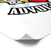 Zelfmoordpreventie Klassiek hart Poster (Hoek)