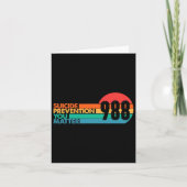 Zelfmoordpreventie Lifeline 988 Bewustmaking 988 Kaart (Voorkant)