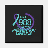 Zelfmoordpreventie Lifeline Call 988 Magneet (Voorkant)