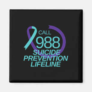 Zelfmoordpreventie Lifeline Call 988 Magneet