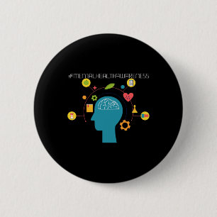 Zelfmoordpreventie - Mentaal gezondheidsbewustzijn Ronde Button 5,7 Cm