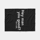 Zelfmoordpreventie Mentale gezondheid Bewustzijn H Fleece Deken (Voorkant (Horizontaal))