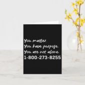 Zelfmoordpreventie - producten - Hotline Life Kaart (Gele Bloem)