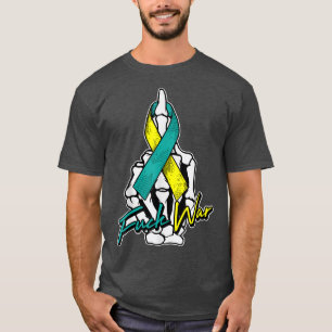 Zelfmoordpreventie PTSD Bewustheid Skelet Handje V T-shirt