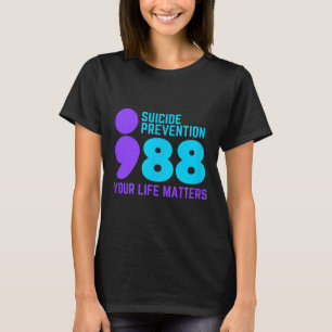 Zelfmoordpreventie Puntkomma Mentale Gezondheid Ji T-shirt