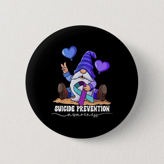 Zelfmoordpreventie ronde button 5,7 cm (Voorkant)