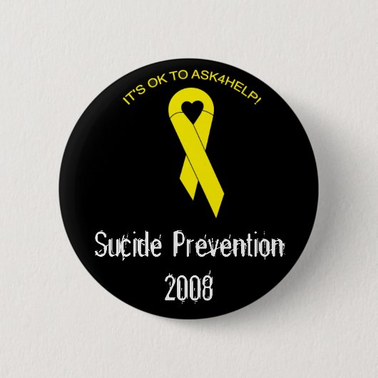 zelfmoordpreventie ronde button 5,7 cm (Voorkant)